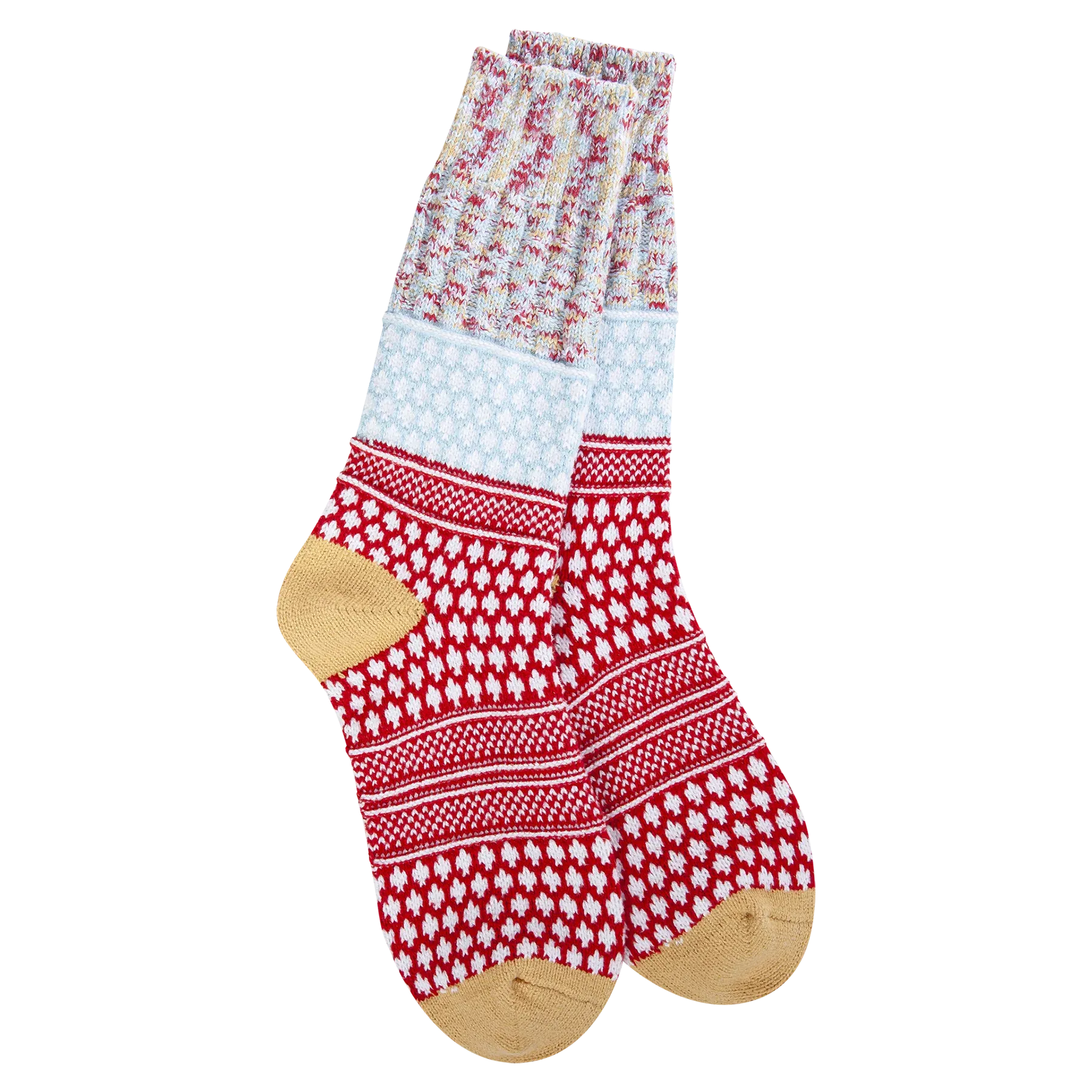 102419- Weekend Gallery Textured Crew- Wonderland Multi