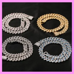 【3-57#】Cuban necklace for Unisex Dating, parties, anniversary gifts, birthday gifts