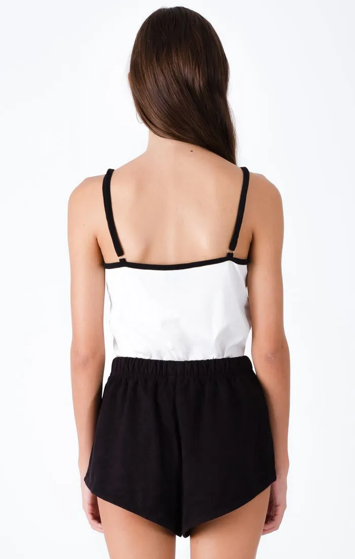 Afends Womens Sunday Black Suede - Beach Shorts