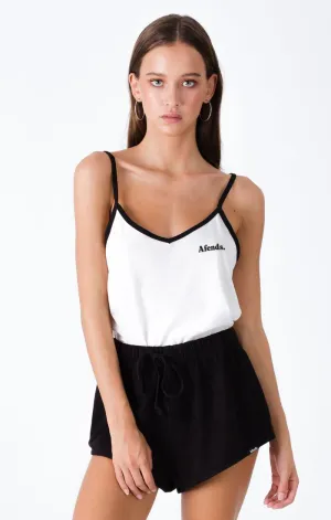 Afends Womens Sunday Black Suede - Beach Shorts
