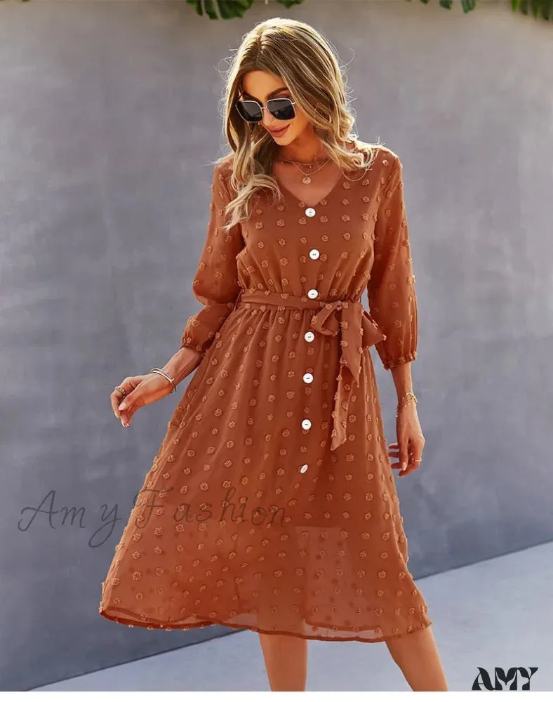 Amy Fashion - Casual Chic Sexy Womne's Dress
