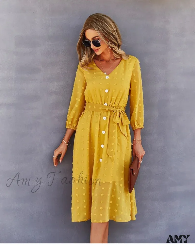 Amy Fashion - Casual Chic Sexy Womne's Dress