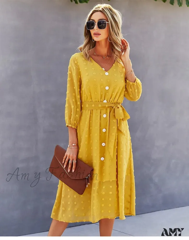 Amy Fashion - Casual Chic Sexy Womne's Dress