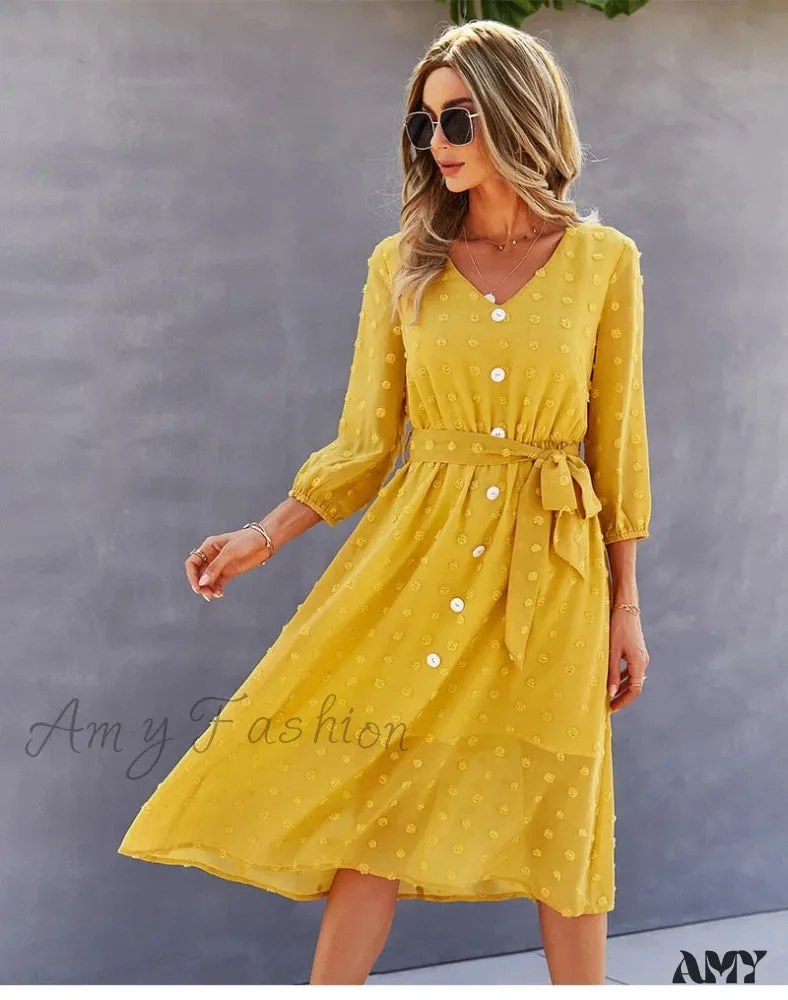Amy Fashion - Casual Chic Sexy Womne's Dress