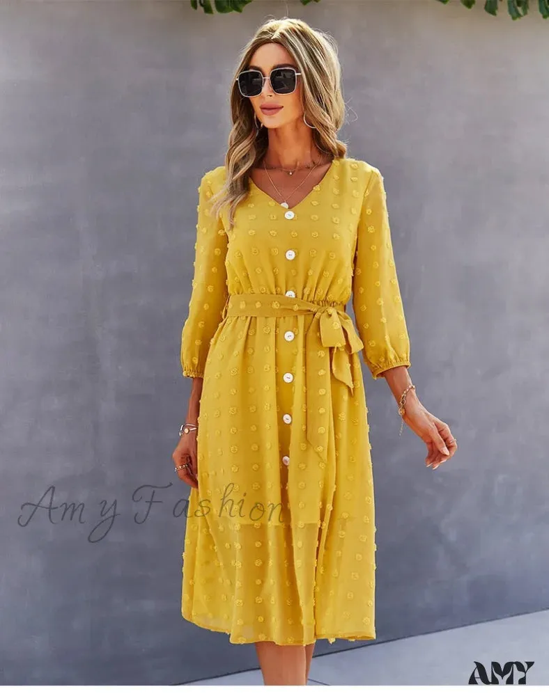 Amy Fashion - Casual Chic Sexy Womne's Dress