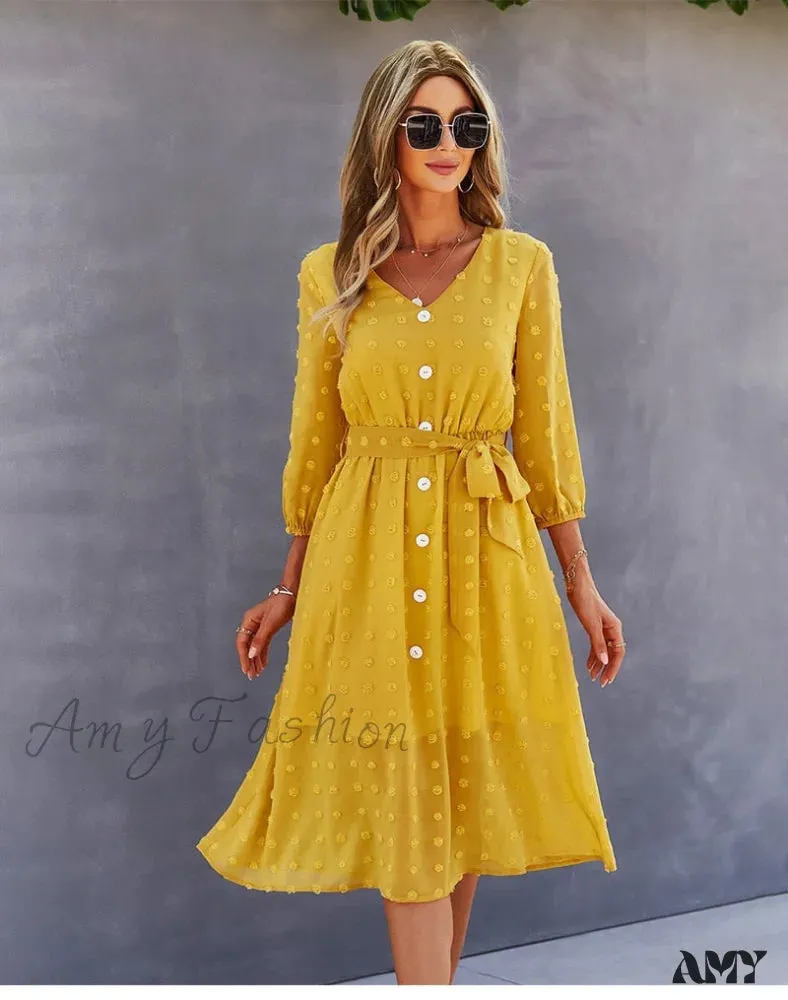 Amy Fashion - Casual Chic Sexy Womne's Dress