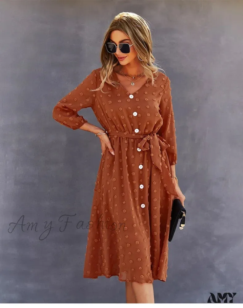Amy Fashion - Casual Chic Sexy Womne's Dress