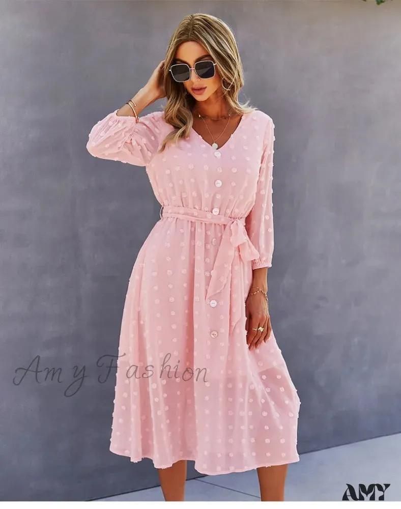 Amy Fashion - Casual Chic Sexy Womne's Dress