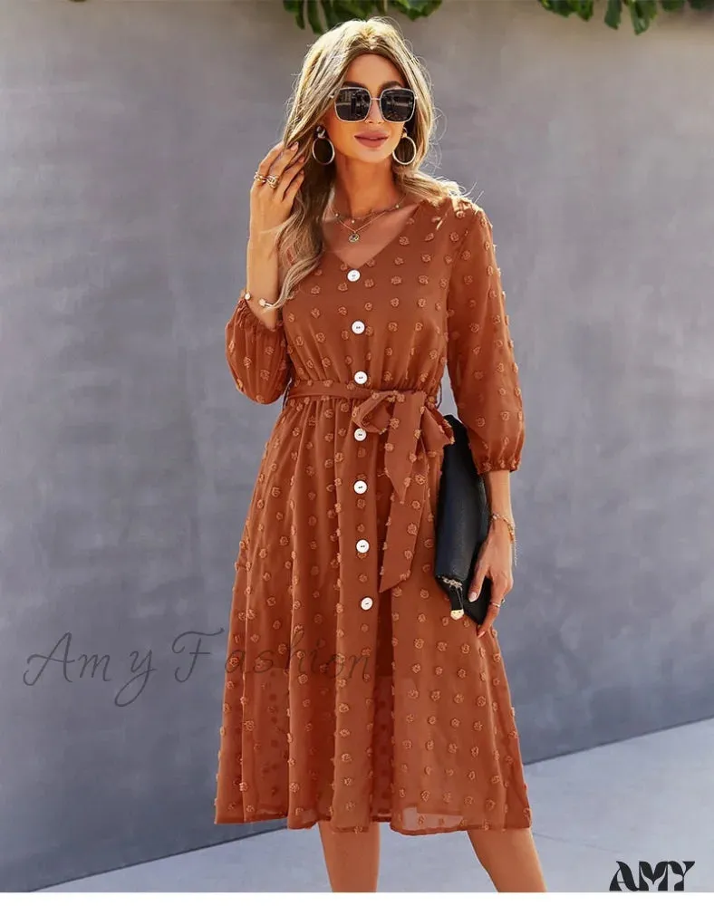 Amy Fashion - Casual Chic Sexy Womne's Dress
