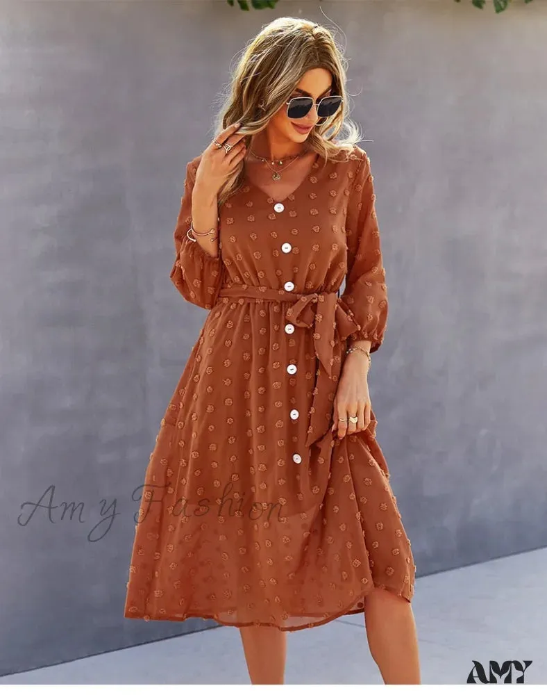 Amy Fashion - Casual Chic Sexy Womne's Dress