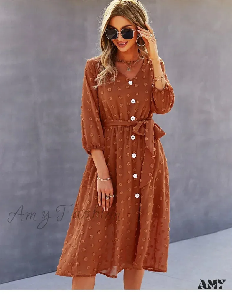 Amy Fashion - Casual Chic Sexy Womne's Dress