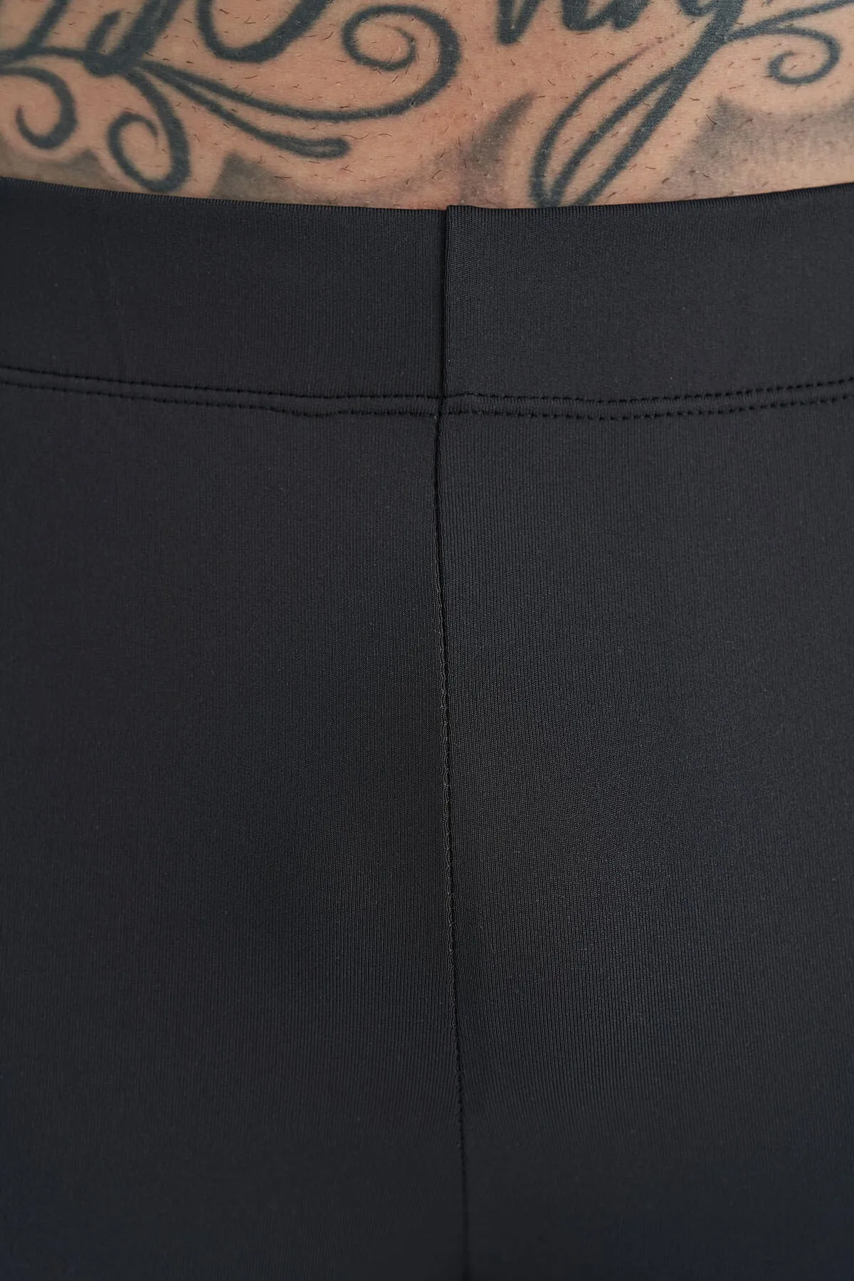 arka bilek baski detayli yüksek bel slim fit aktif spor erkek tayt - 84988