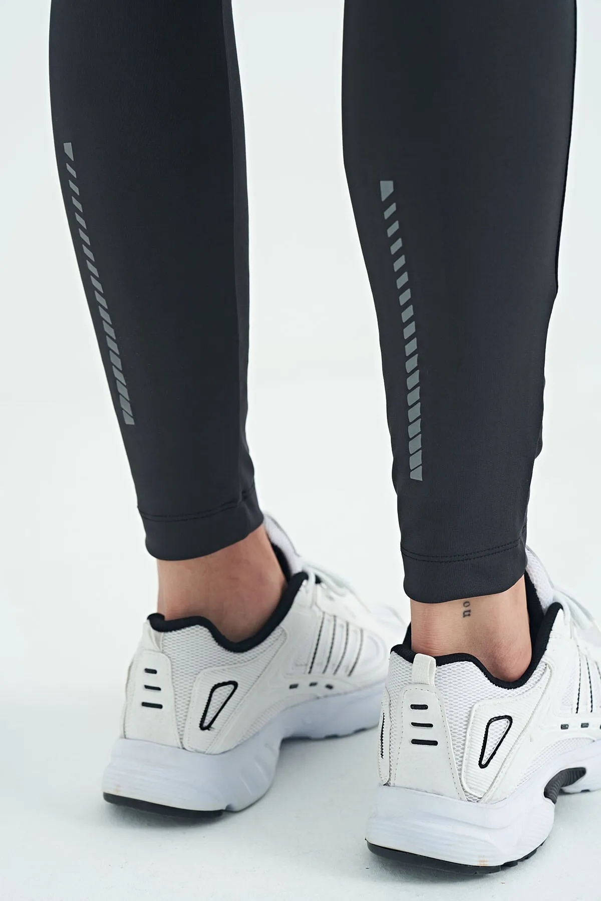arka bilek baski detayli yüksek bel slim fit aktif spor erkek tayt - 84988