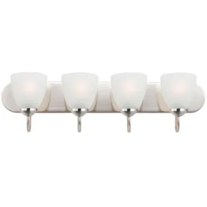 Axis 30 In. 4 Lights Vanity Light Nickel Finish