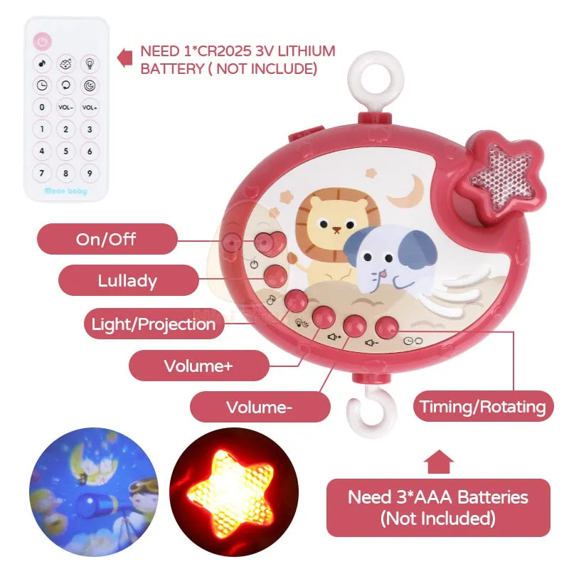 Baby Star Crib Mobile with Remote