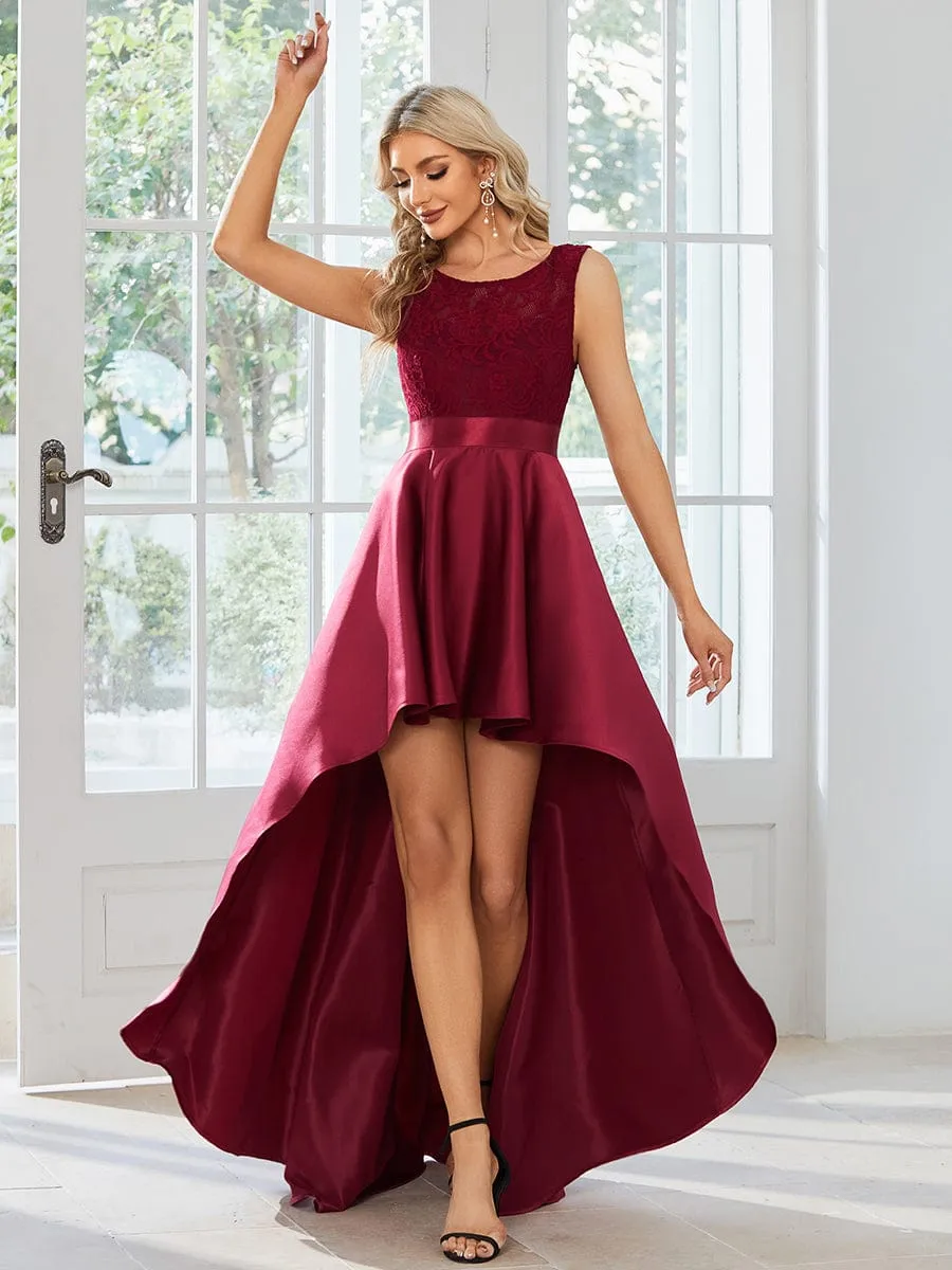 Beautiful High-Low Lace Dress for Evening Events
