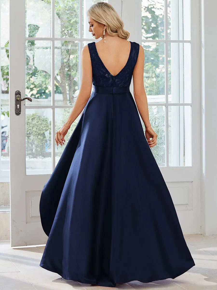 Beautiful High-Low Lace Dress for Evening Events