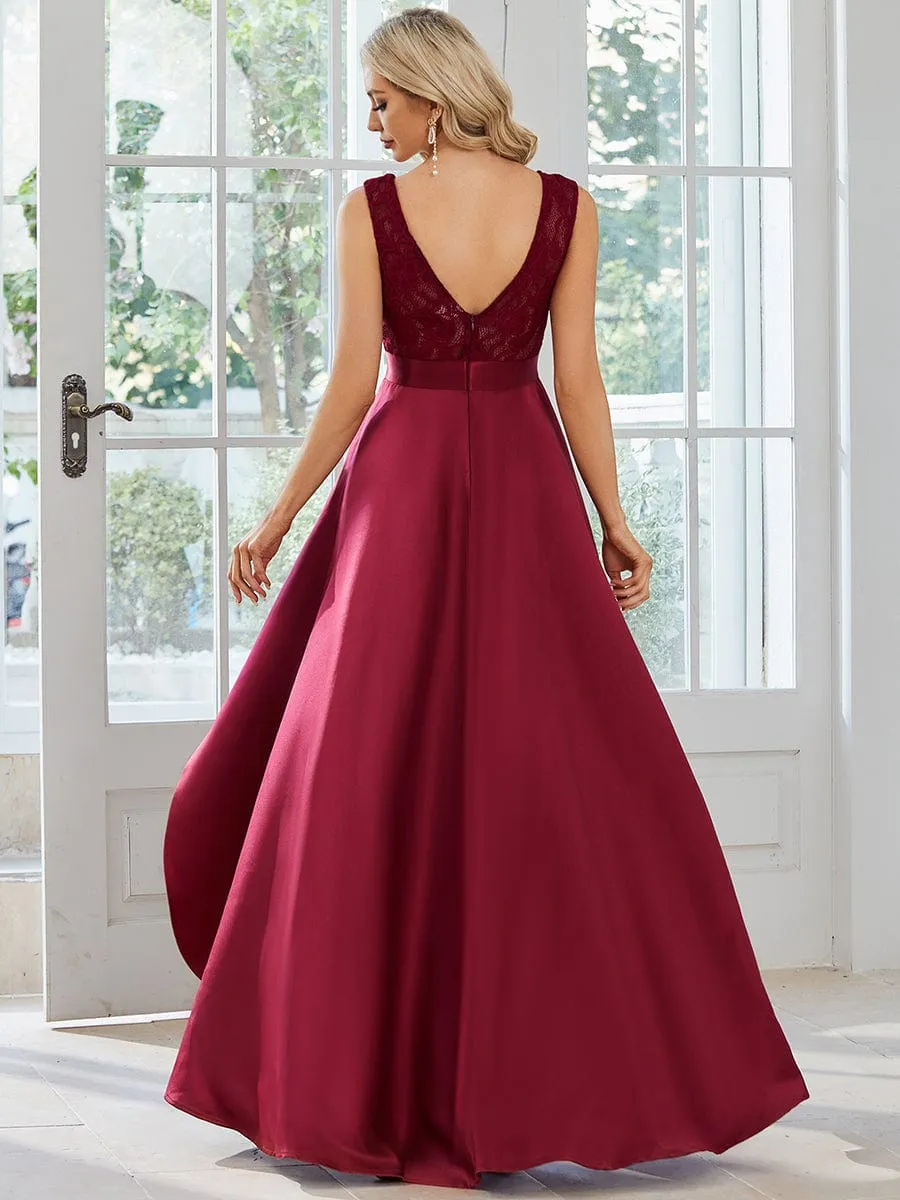 Beautiful High-Low Lace Dress for Evening Events