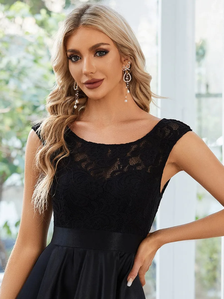 Beautiful High-Low Lace Dress for Evening Events