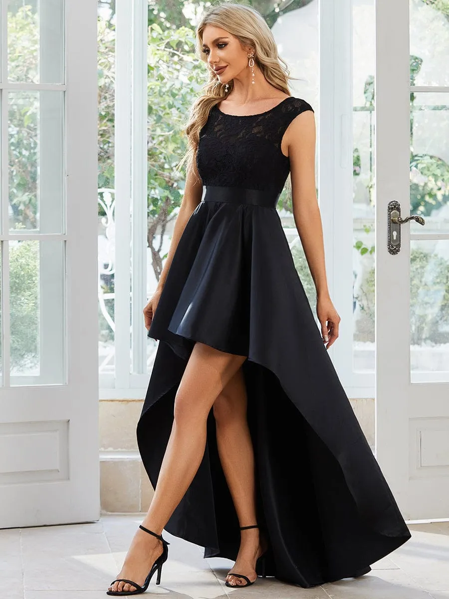 Beautiful High-Low Lace Dress for Evening Events