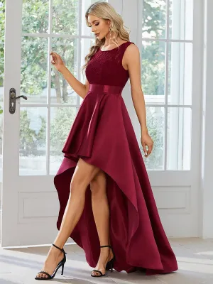 Beautiful High-Low Lace Dress for Evening Events