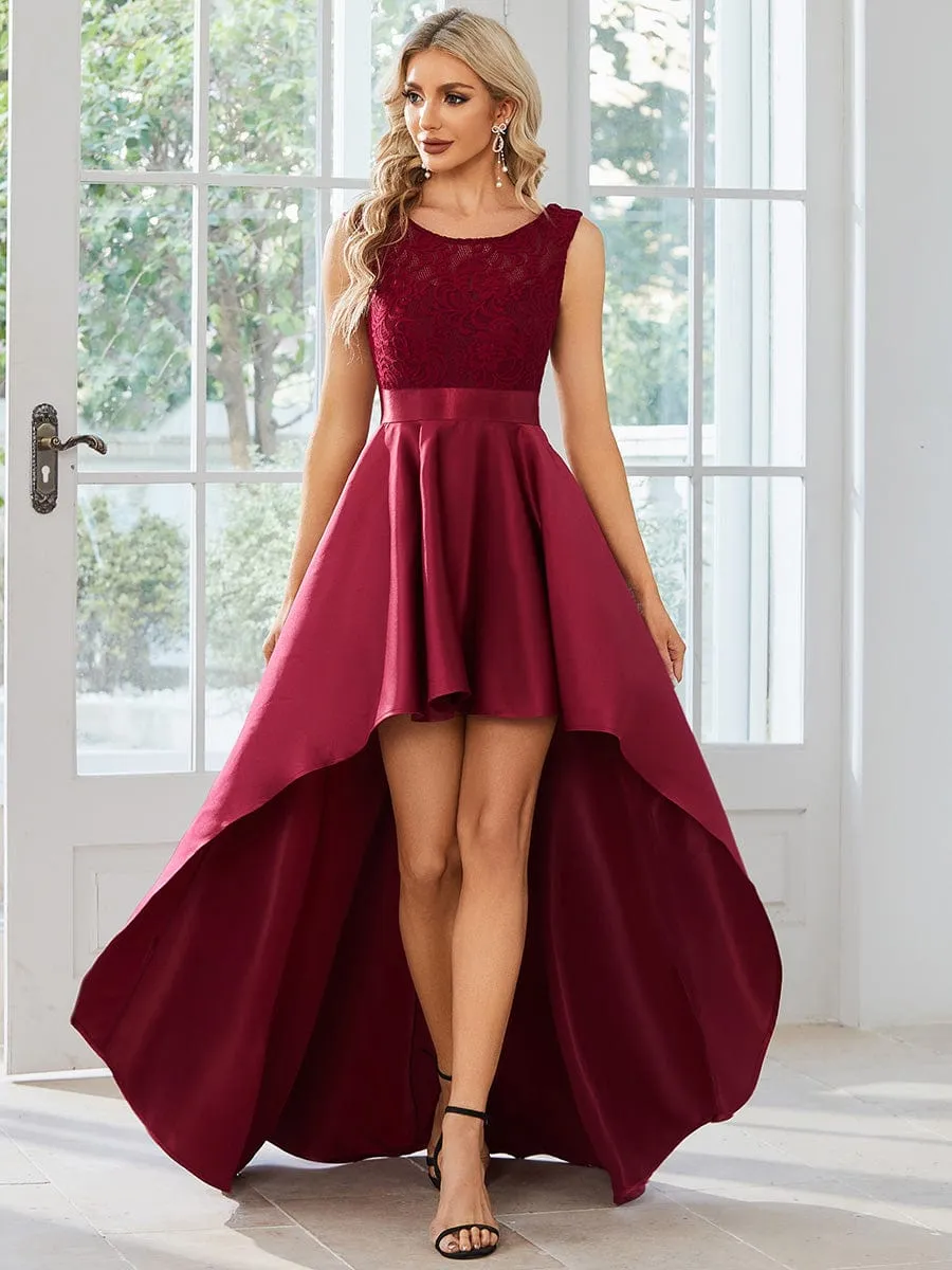 Beautiful High-Low Lace Dress for Evening Events