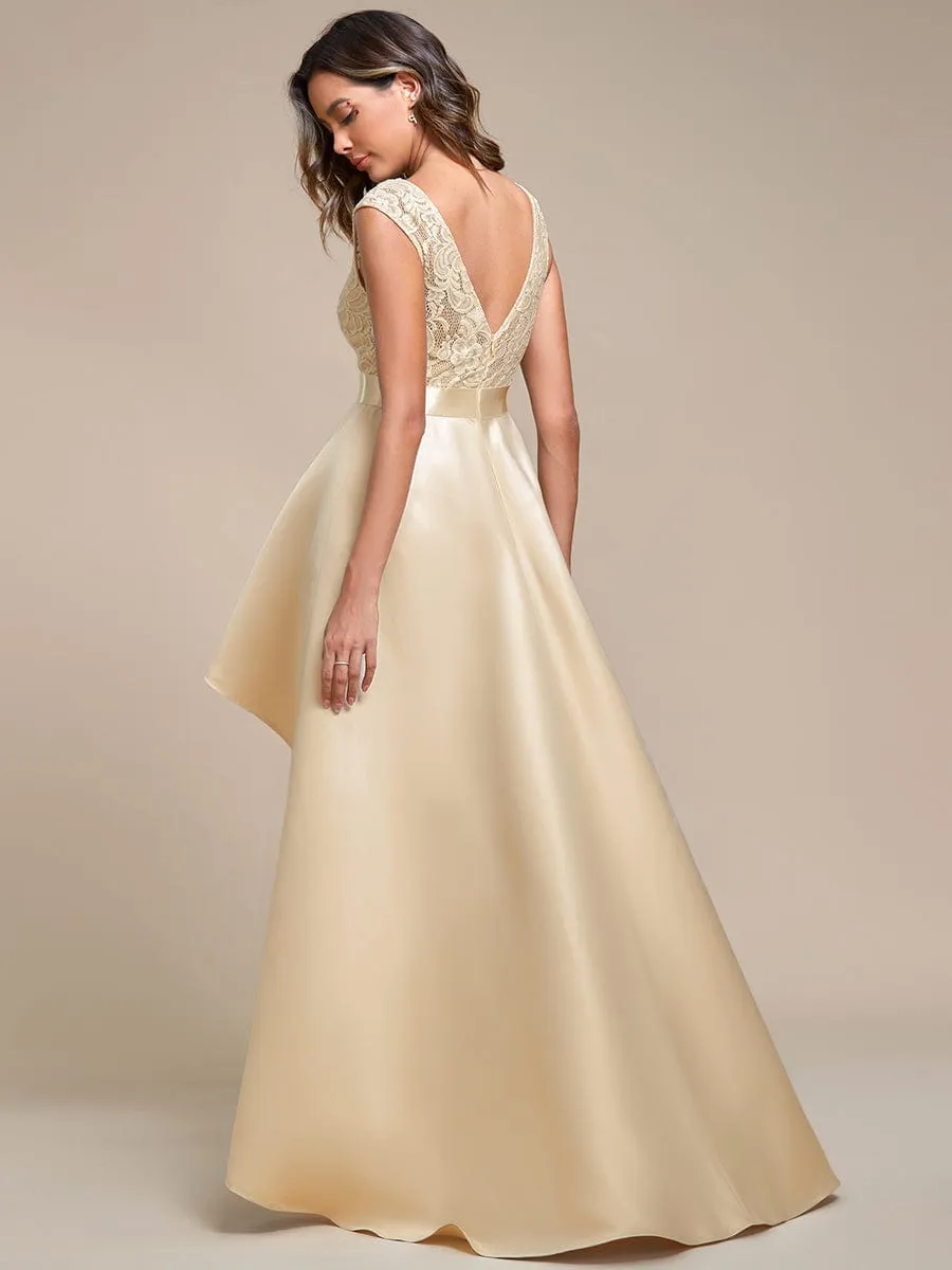 Beautiful High-Low Lace Dress for Evening Events