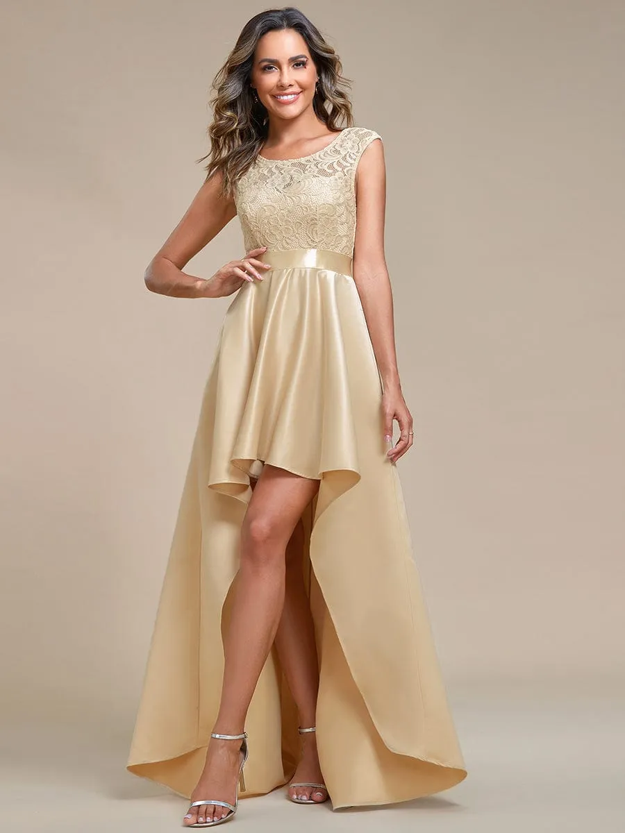 Beautiful High-Low Lace Dress for Evening Events