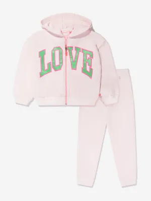 Billieblush Girls Love Tracksuit in Pink