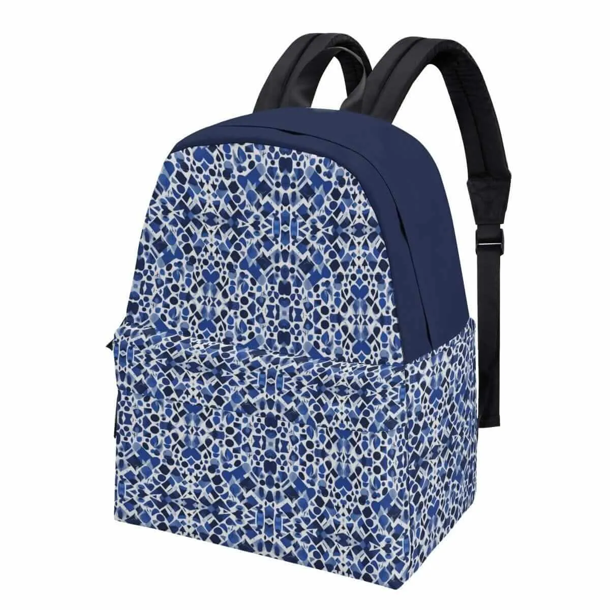 Blue and White Fashion Backpack