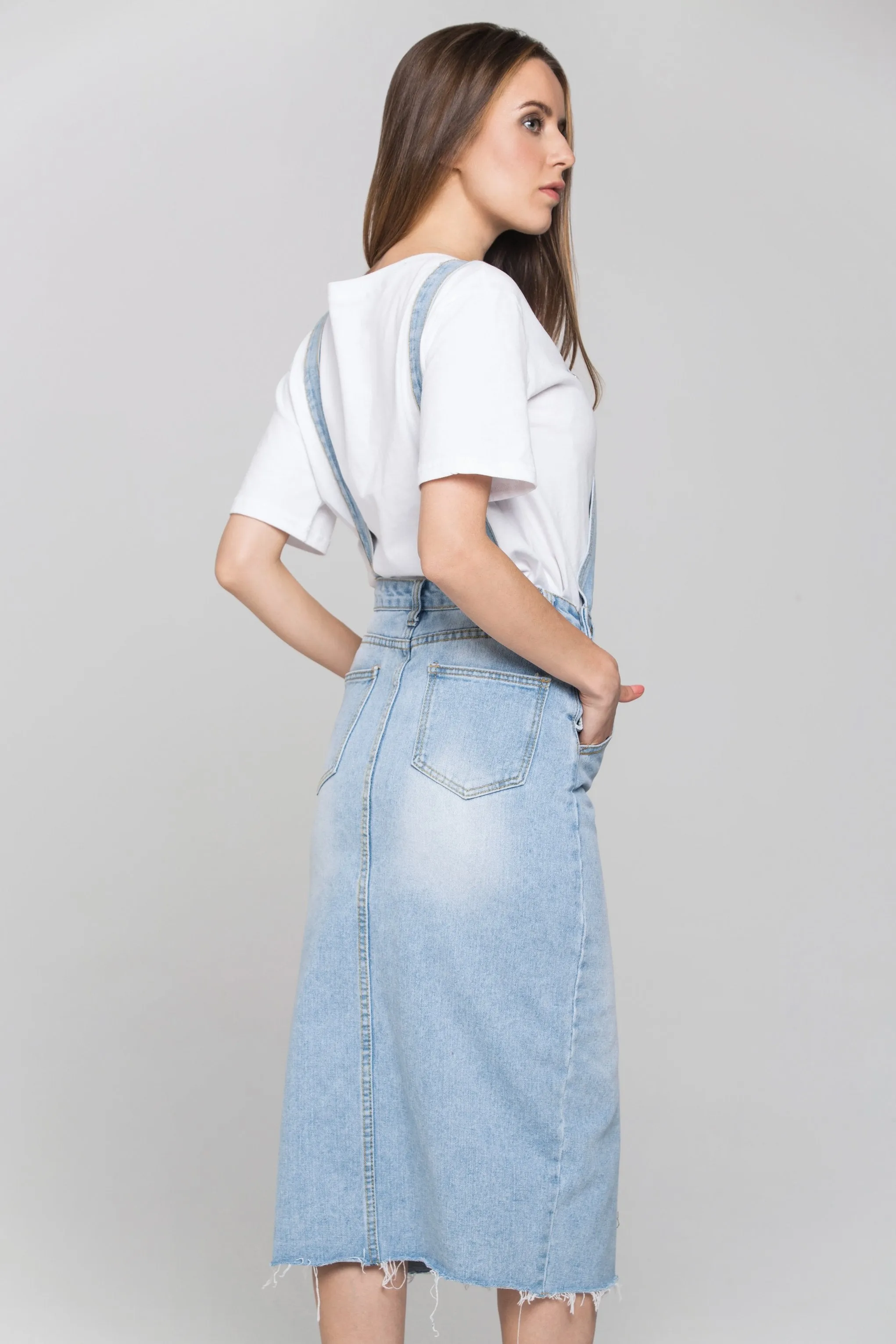 Blue Denim Jumper Skirt