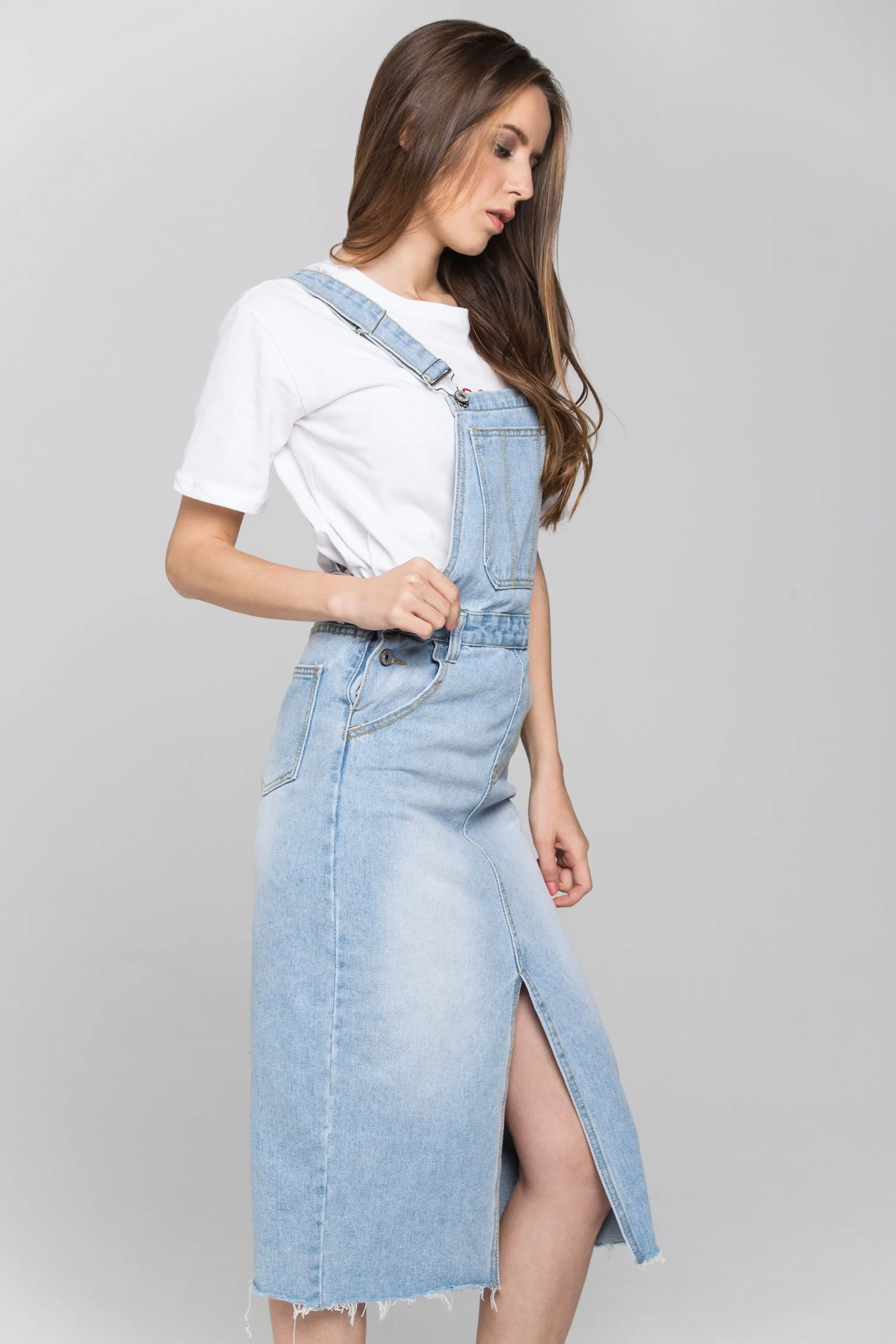 Blue Denim Jumper Skirt