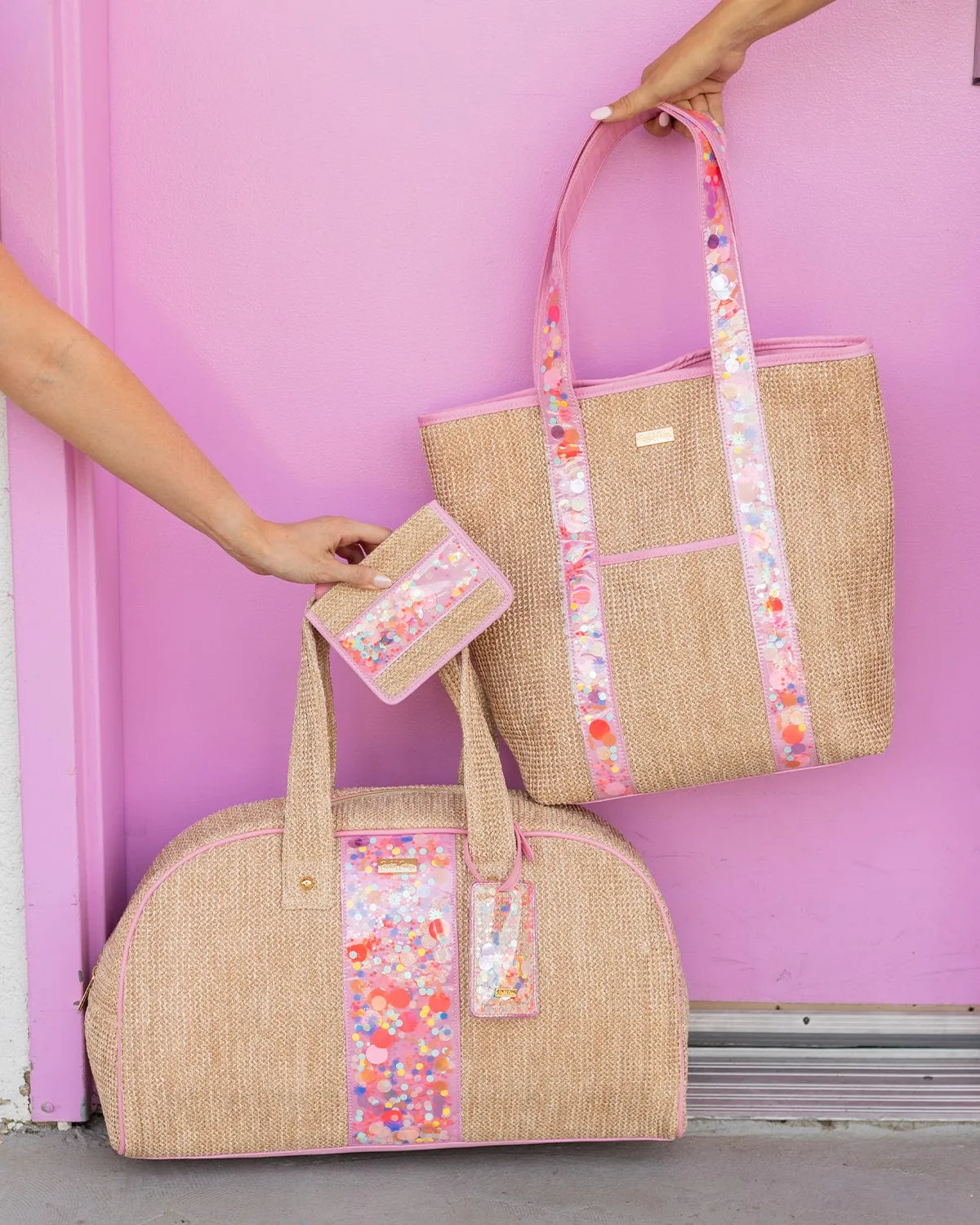 Bring On The Fun Woven Weekender Duffle Bag