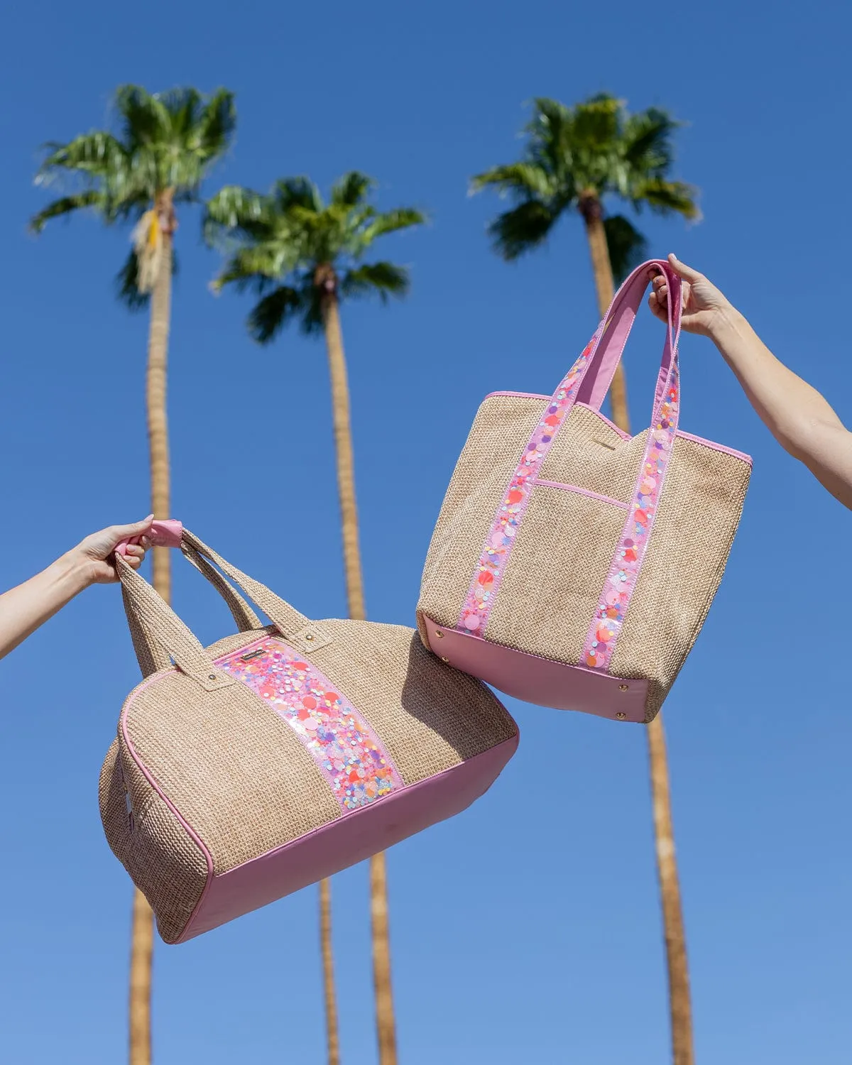 Bring On The Fun Woven Weekender Duffle Bag