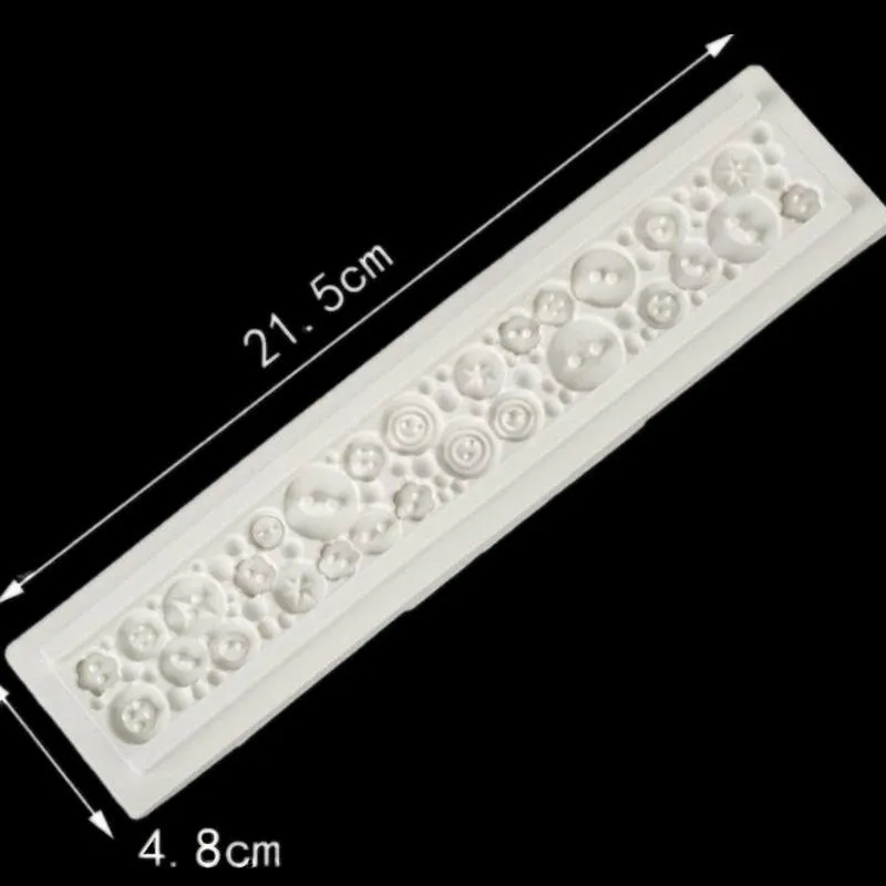 Button Lace Silicone Fondant Cake Border Mold