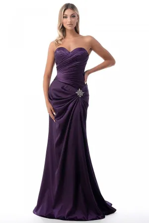 Byzantium Satin Sheath Dress-FINAL SALE-NOT ELIGIBLE FOR EXCHANGE OR REFUND