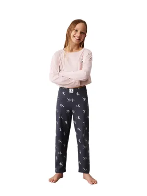 Calvin Klein Girls CK 1996 Knit PJ Set -  Peachwhip/W/Aop
