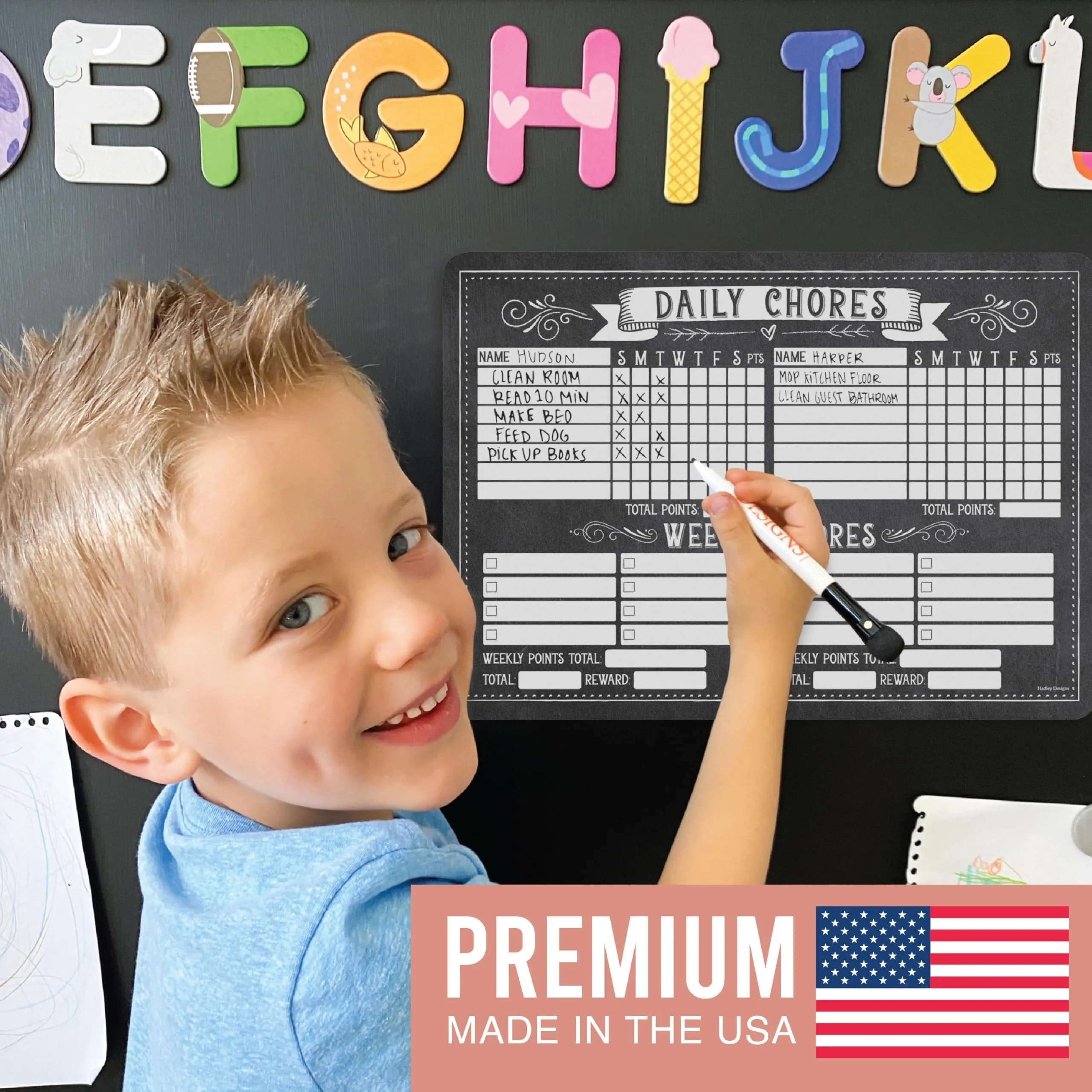 Chalkboard 2 Chore Charts | Home Organization