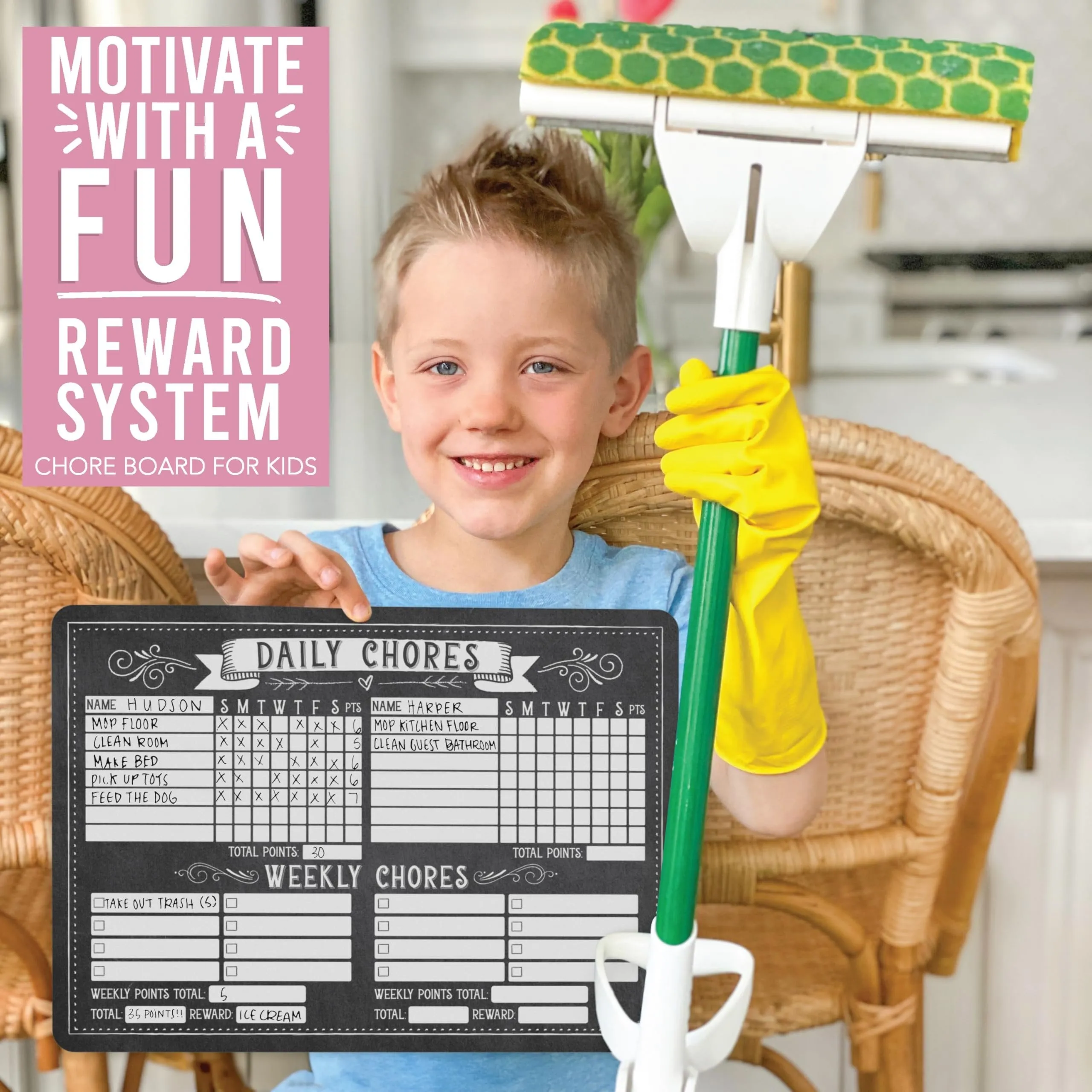 Chalkboard 2 Chore Charts | Home Organization