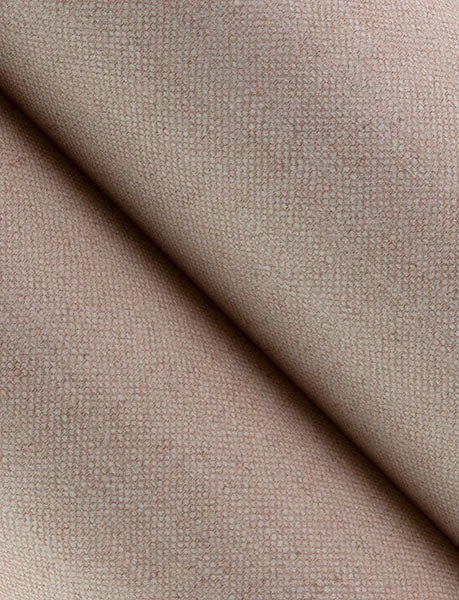 Chambray Blush Faux Fabric Weave Wallpaper