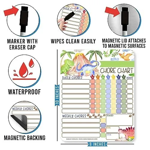 Dinosaur Chore Charts | Home Organization