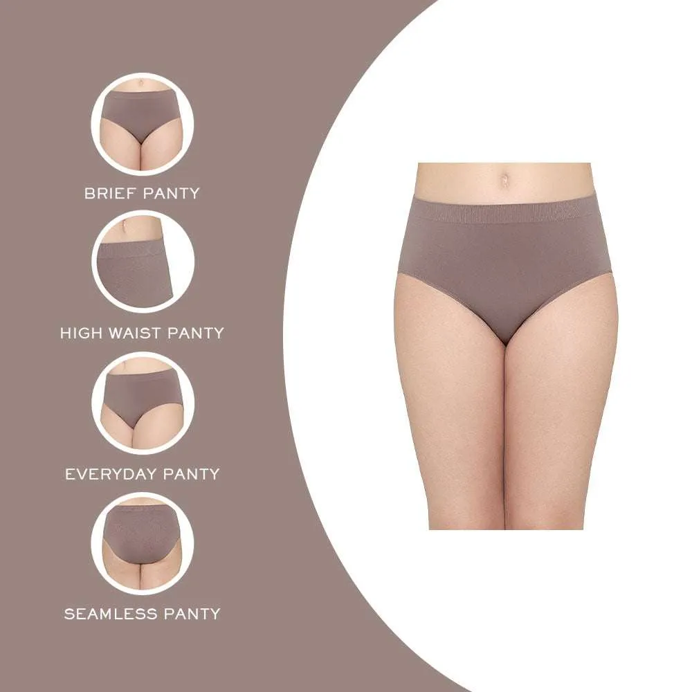 Firm Fit High Waist Full Coverage Everyday Wear Brief Panty -