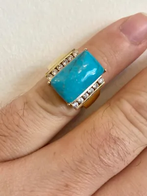 Gold Fill Ring with Turquoise Stone (Vintage)