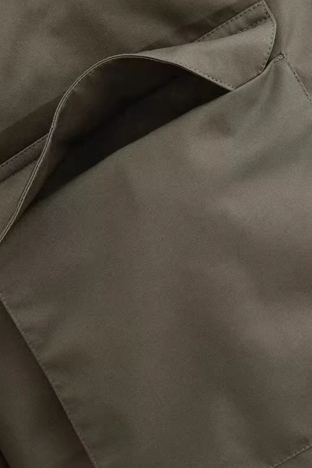 'Hazel' Utility Collar Zip Cotton Jacket