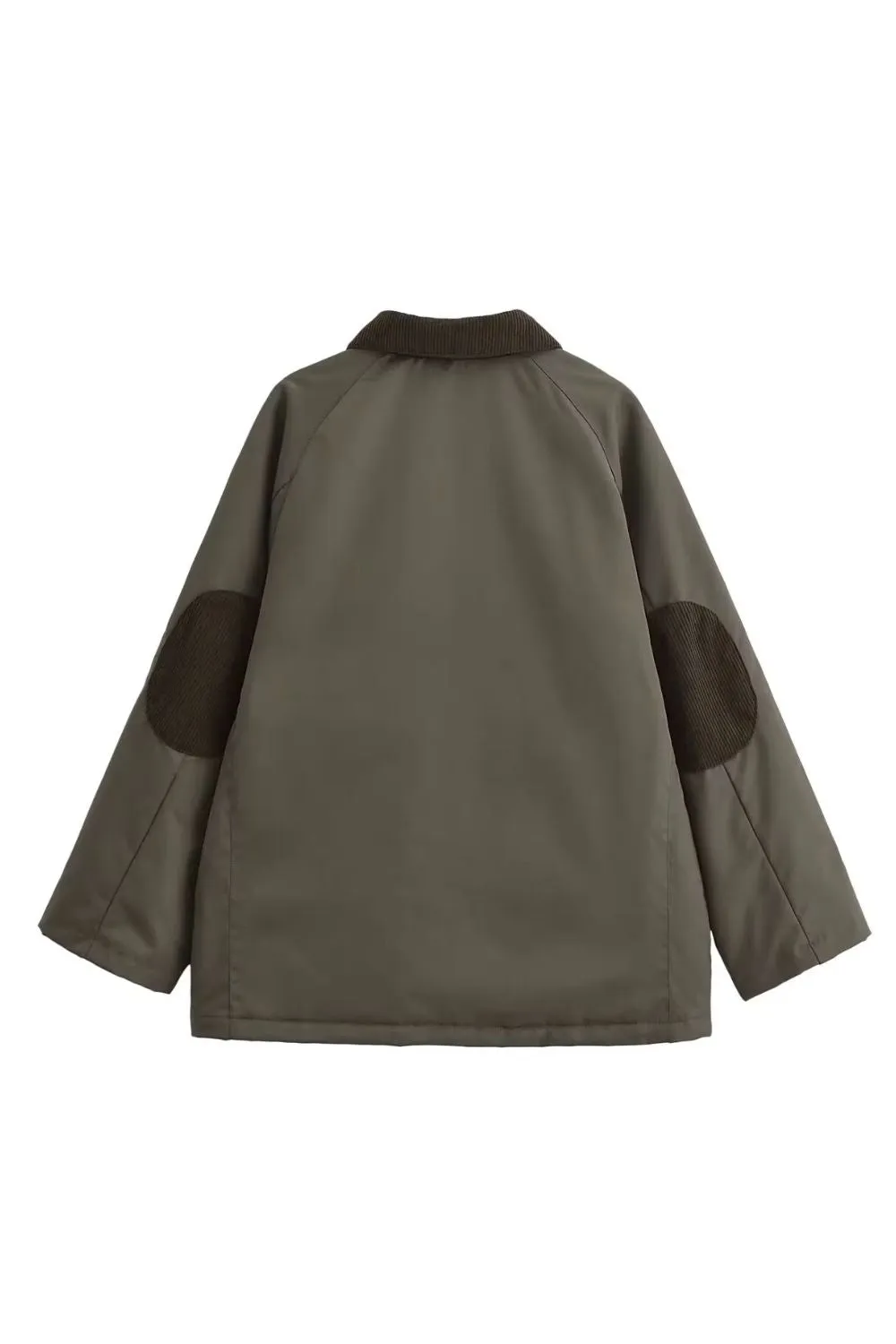'Hazel' Utility Collar Zip Cotton Jacket
