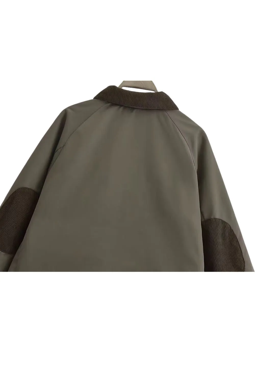 'Hazel' Utility Collar Zip Cotton Jacket