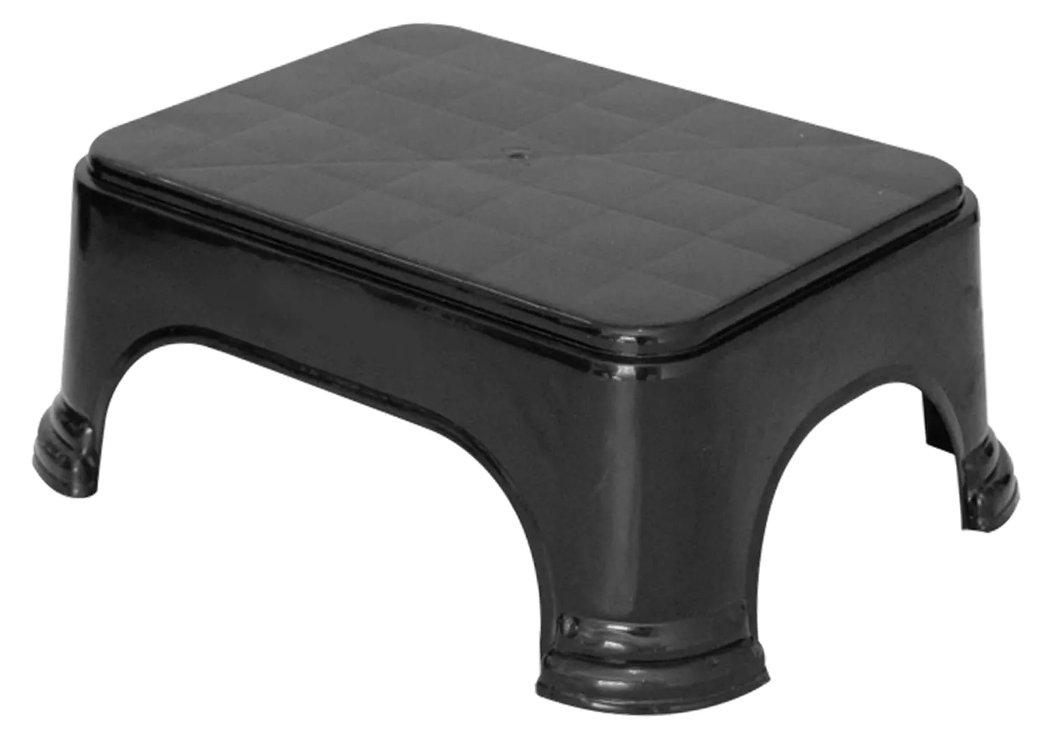 Heart Home 3 Pieces Unbreakable Virgin Plastic Multipurpose Mug, Tub & Stool Set (Black)