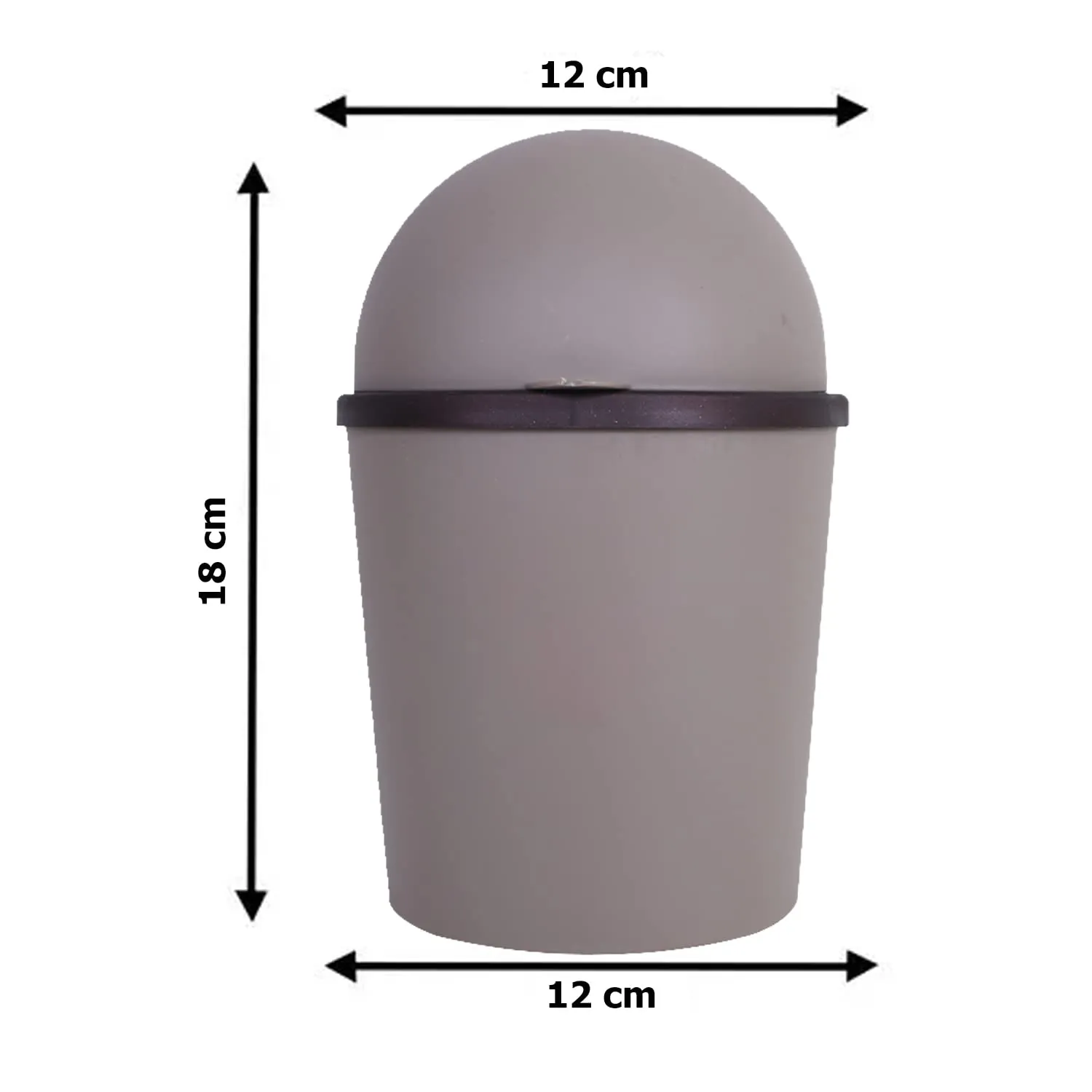 Heart Home Table Dustbin|Plastic Swinging Lid Waste Storage Garbage Bin|Desktop Trash Can For Study Table, Office|Pack of 2 (Multicolor)