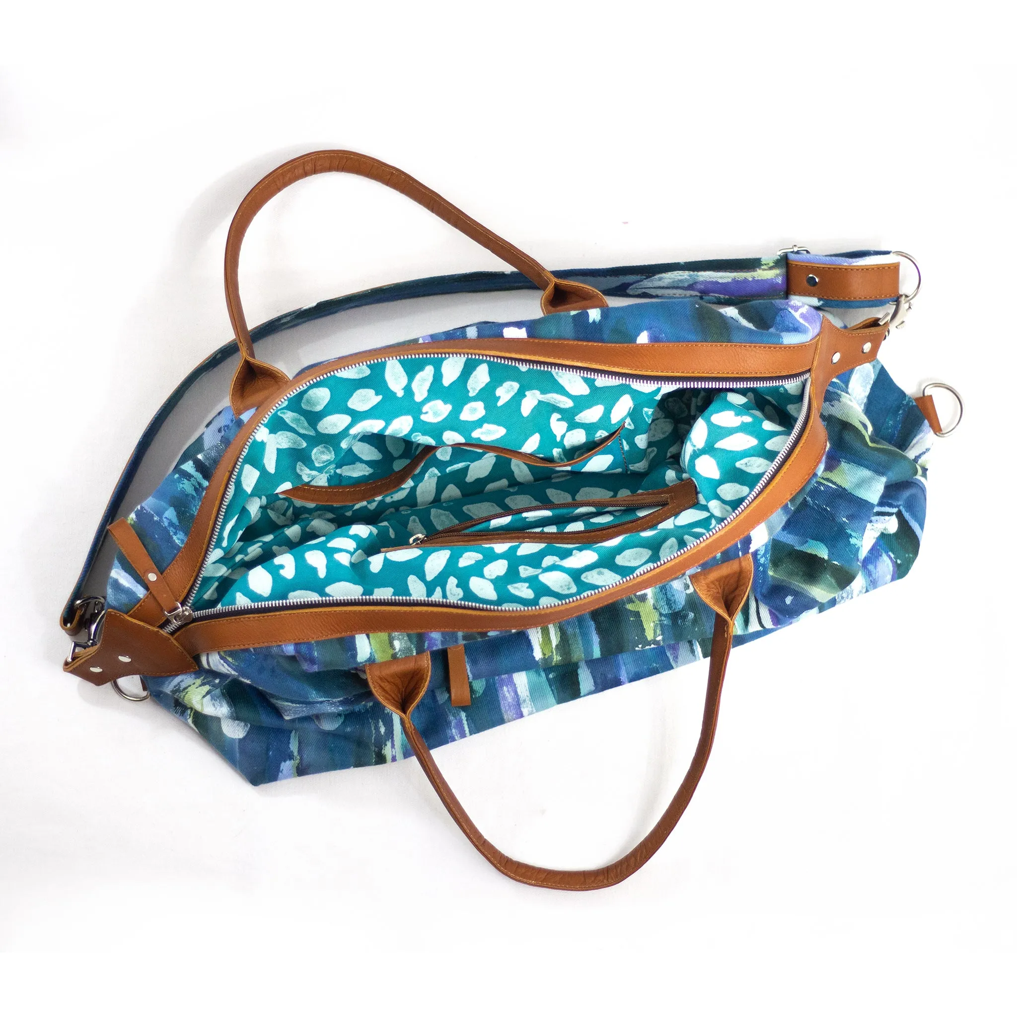 Intrepid Traveler - Convertible Tote - Blue Rain