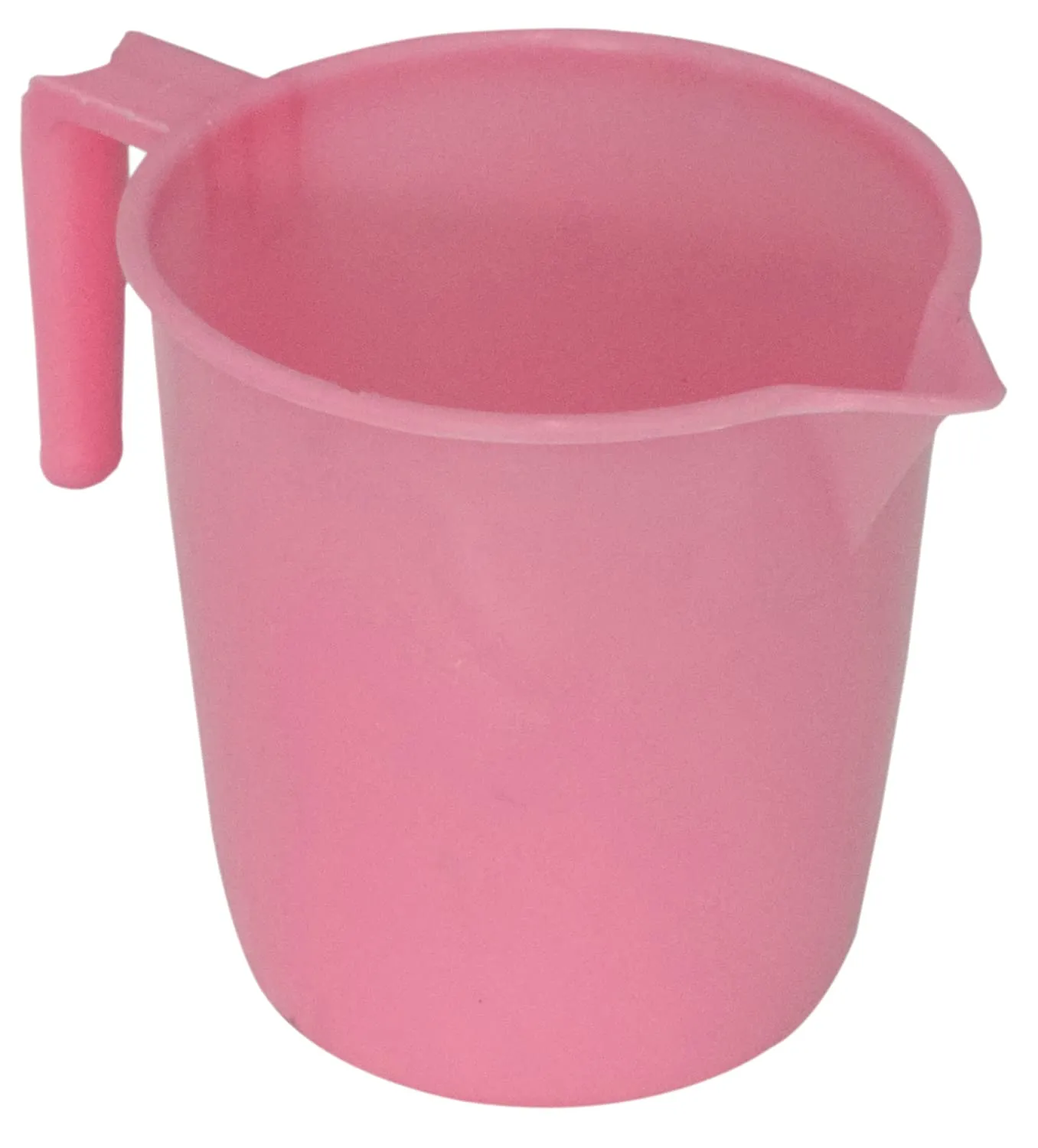 Kuber Industries 2 Pieces Plastic Bathroom Stool & Mug Set (Pink)